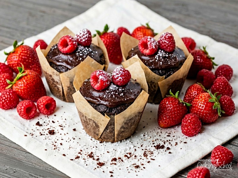Sourdough Chocolate Cupcakes