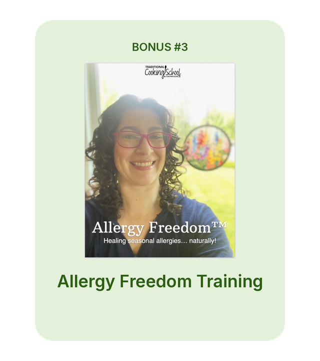 Allergy Freedom Training bonus