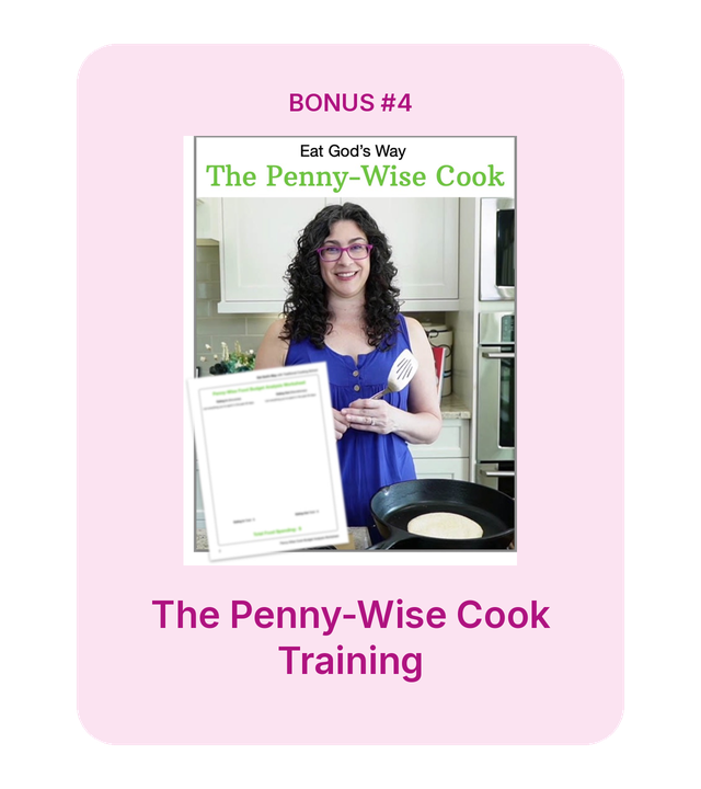 The Penny-Wise Cook Training bonus
