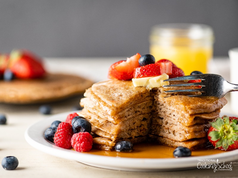 Fluffy Sourdough Pancakes